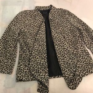 Leopard print blazer